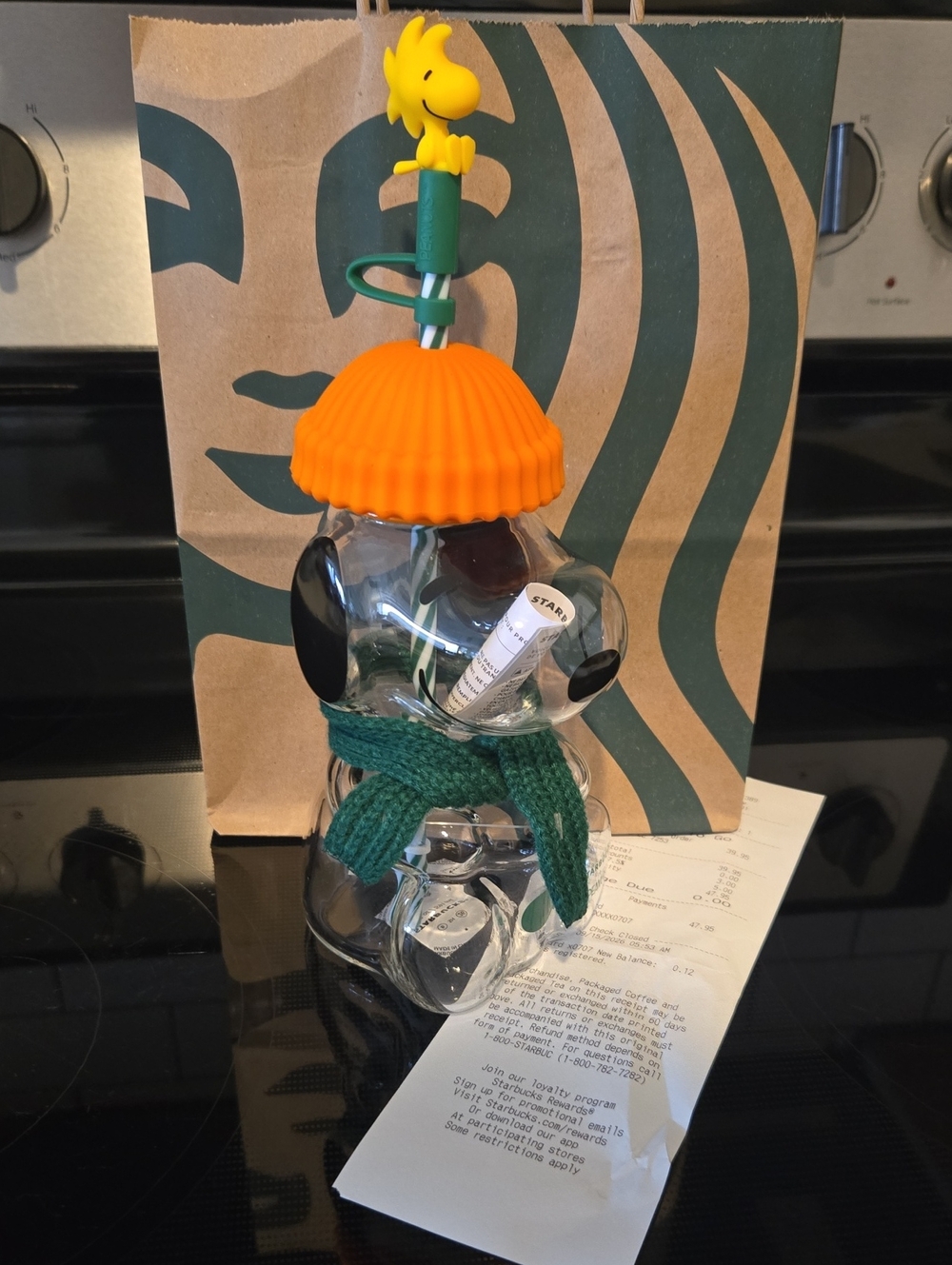Starbucks Peanuts Cold Cup Snoopy & Woodstock
